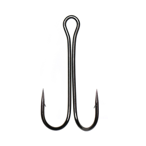 #1 #2 #4 #6 Long Shank Double Hook High Carbon Steel Strong Fishing Lure Hook for Perch Pike Sea Bass Fishing - Product Image 1