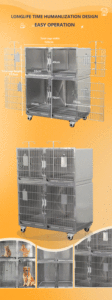 Metal paslanmaz çelik modüler Vet köpek enjeksiyon sandık paneli kulübesi kafes banka köpekler için Pet kafesleri & evler - Product Image 6