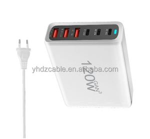 อะแดปเตอร์ชาร์จไฟ USB-C 120w แบบเสียบผนัง 6 พอร์ต รองรับ PD และ QC3.0 ชาร์จเร็ว สำหรับ iPhone 11 12 13 - Product Image 4