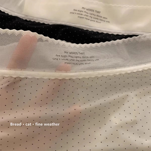 # B0020 usine personnalisé sans trace glace soie culotte taille moyenne à pois motif respirant sous-vêtements coton entrejambe femme culotte - Product Image 3
