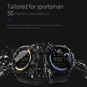 Toptan popüler MK16 LCD ekran 50m su geçirmez akıllı saat yürüyüş hareket monitör kablosuz çağrı spor SmartWatch - Product Image 6