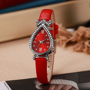 Nuevo reloj de pulsera para mujer, venta al por mayor, correa fina, reloj de cuarzo, reloj de nicho personalizado con diseño de gota de agua - Product Image 1