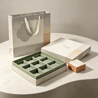 Coffret d'emballage de luxe personnalisé Forest Packing avec couvercle et base, séparateurs en papier pour cosmétiques et bijoux