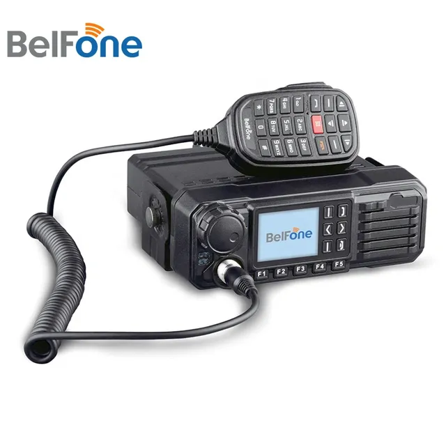 DMR CE FCC Vehicle Mounted Digital Mobile Radio Dual Modes GPS BT4.0 AES256 Automatic Roaming 50W MIL Standard BF-TM8250