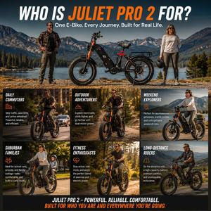 Bicicleta eléctrica eAhora Juliet Pro 2 con batería de litio de 52V 70Ah, suspensión hidráulica ajustable con recorrido de 100 mm, luz de freno delantera y trasera. - Product Image 2
