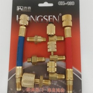 Kit de connecteurs de réfrigérant Hongsen CH-138 en laiton, outils multifonctionnels de réparation de climatisation automobile - Product Image 1