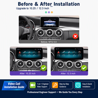 Écran radio multimédia sans fil CarPlay Android Auto pour Mercedes Benz Classe V W447/GLC X253/Classe C W205 S205 NTG5.5