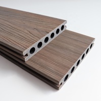 Planches de terrasse composites co-extrudées WPC, résistantes aux fissures, ignifuges, écologiques, garantie 5 ans