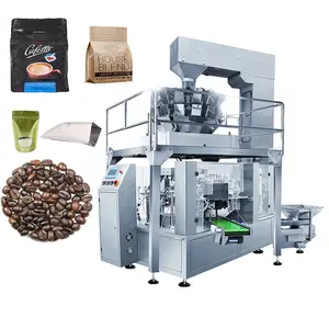 Premade zip bag automatic weigh fill seal packing machine for coffee beans