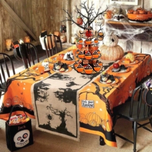 Soporte de Papel <span class=keywords><strong>para</strong></span> Pastel de Murciélagos de <span class=keywords><strong>Halloween</strong></span>, Torre de Exhibición de Cupcakes de Cartón de 3 Niveles <span class=keywords><strong>para</strong></span> Decoraciones de Mesa de Postres <span class=keywords><strong>para</strong></span> Fiestas Espeluznantes - Product Image 2