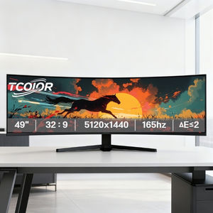 شاشة عريضة 49 بوصة بدقة 5K مع تقنية AMD FreeSync للألعاب السلسة بدون تقطيع، تدعم HDR10 مع نطاق ألوان واسع ووضع السينما - Product Image 1