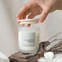 Conteneurs de bougies de luxe personnalisés en vrac pour la décoration de la maison, pots en verre uniques avec couvercles et boîtes à bougies