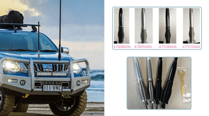 Antenne tout-terrain 120 cm 107 cm pour camion, antenne à ressort robuste avec câble RG58 de 4,5 m avec connecteur FME/SMA - Product Image 4