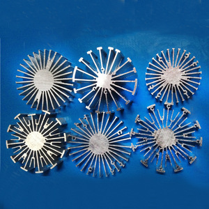 Disipador de Calor Redondo de Aluminio de 50W 100W para Iluminación LED, Acabado en Pintura Plateada, Número de Pieza 3637 - Product Image 2
