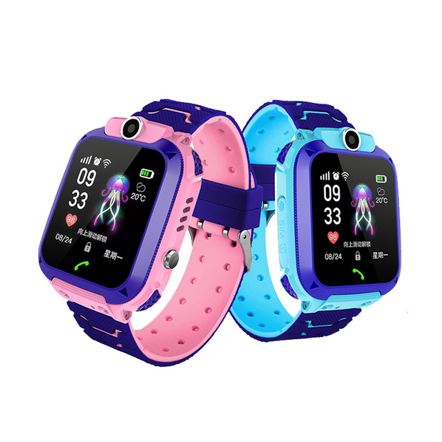 Q12 Kids Wrist Smart Watch SIM Card SOS Call Photo Camera Location Tracker Gift for Boys and Girls