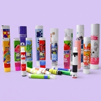 Tube d'emballage personnalisé en aluminium-plastique scellé avec bouchon à vis pour chewing-gum, impression UV 12,7-35 mm, 12 ml, pour condiments commerciaux