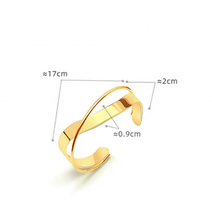 Brazaletes de Acero Inoxidable Populares, Corte Simple, Pulido Brillante, Forma de C, Logotipo Personalizable - Product Image 6