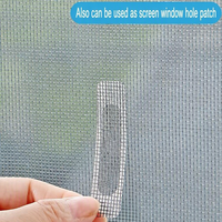 Patch de réparation invisible et écologique pour portes et fenêtres, autocollant en maille pour trous, sensible à la pression, vente en gros