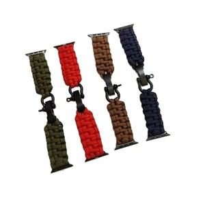 Bracelet en nylon paracorde pour Apple Watch 20 mm, tissage textile, boucle à pression sportive - Product Image 5