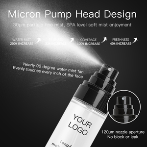 Etiqueta privada 24 horas Ajuste de <span class=keywords><strong>maquillaje</strong></span> Fijador Spray Shine <span class=keywords><strong>Lock</strong></span> <span class=keywords><strong>It</strong></span> Ingrediente mineral líquido resistente al agua y al sudor - Product Image 5