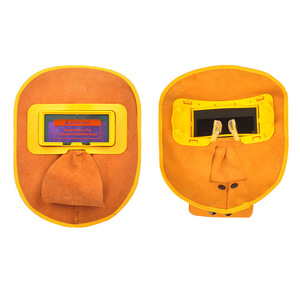 Casque de soudage automatique en cuir à obscurcissement automatique, résistant à la chaleur, respirant, pour soudeurs - Product Image 2