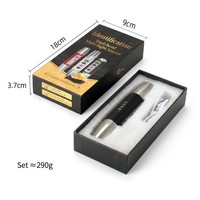 Lampe frontale rechargeable USB en alliage d'aluminium, torche LED, lumière noire, identification des pierres précieuses, IP55, blanc + jaune, identification des gemmes