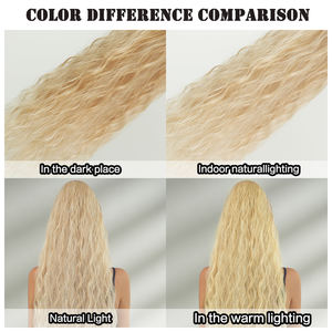 ผมหางม้าสีบลอนด์ลอนผมยาว36นิ้วแบบด้านจากธรรมชาติ - Product Image 6