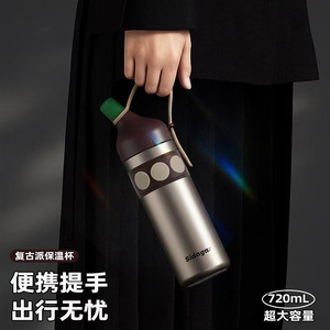 Bouteille d'eau isotherme en acier inoxydable 2025 grande capacité avec bouchon à paille pour usage extérieur et automobile - Product Image 2