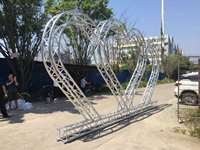 Estructura de truss SGAIER Global de aleación de aluminio, truss de escenario fácil de instalar, estructura de truss con espiga recta, 290x290mm F34