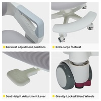 Chaise portable en plastique moderne pour enfants, caractéristiques de sécurité, hauteur réglable, design ergonomique, école, maison, salon, chambre