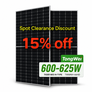 แผงโซลาร์เซลล์ TongWei 600W 605W 610W 615W 620W 625W แบบ N-Type TOPCon สองหน้า กระจกสองชั้น โมดูล PV ประสิทธิภาพสูง - Product Image 2
