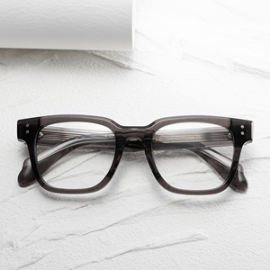 Gafas rectangulares con montura completa, color sólido, anti-UV, unisex, para adultos, monturas de corrección de visión JMM77RX - Product Image 6