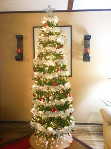 พวงมาลัยประดับแบบมีขอบตกแต่งสำหรับปาร์ตี้ระดับพรีเมี่ยม15ฟุตริบบิ้นประดับโบว์ประดับด้วยลวดประดับสำหรับตกแต่งปีใหม่2024เร็วๆนี้ - Product Image 5