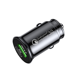 Caricabatterie Auto Rapido 30W QC3.0 con Doppia Porta USB-C Tipo C PD, Adattatore di Ricarica Veloce per Auto con Slot Accendisigari e Luce LED Blu per Telefoni Cellulari - Product Image 5