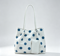 Sac à bandoulière pour femmes, fourre-tout à pois, sacs fourre-tout pour dames, grande capacité, en Polyester Durable, sac à bandoulière à la mode, usage quotidien
