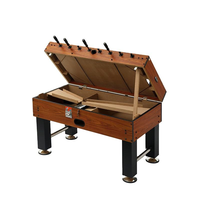 Table de baby-foot pliable de haute qualité en bois massif et MDF, à monnayeur, pour usage intérieur