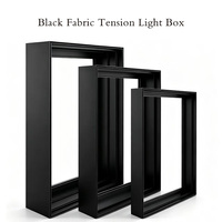 Cadre de boîte lumineuse en aluminium anodisé extrudé sur mesure, vente en gros ODM pour cadre publicitaire commercial pour salon de peinture