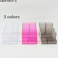 Boîte de rangement multifonctionnelle pour outils de nail art Boîte de rangement transparente en plastique pour perceuse à ongles vide de grande capacité