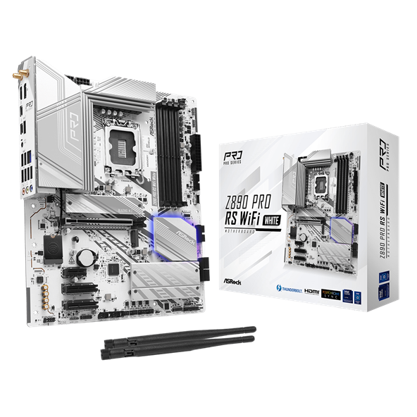 Brand New Computer Motherboard ASRock Z890 Pro RS WiFi White Motherboard ATX LGA1851RL-ILM Socket All in One PC