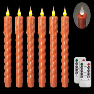 सर्पिल फ्लैमेलेस मोमबत्तियों की बैटरी संचालित कैंडलस्टिक्स घर की शादी की सजावट के लिए मोमबत्ती प्रकाश - Product Image 1
