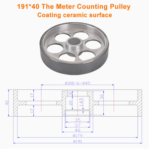 Kaplama düz kayış tipi OEM özelleştirilmiş destek ile seramik sayma kasnak 191*40 - Product Image 5