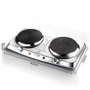 AKANE電気ストーブEstufaEl é ctrica 2000wデュアルプレートパワーステンレス鋼ハウジング均一熱洗浄しやすい表面 - Product Image 5