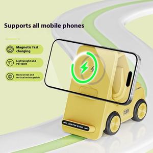 Universal Magnetic Wireless <b>Charger</b> Stand, Compatible with Standard Android Devices, 15W Fast Charging for Hands - Free Use - Product Image 2
