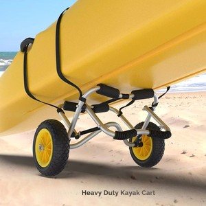 Carrito Plegable de Aluminio <span class=keywords><strong>para</strong></span> <span class=keywords><strong>Kayak</strong></span> con Capacidad <span class=keywords><strong>para</strong></span> 200 Libras, Carretilla <span class=keywords><strong>para</strong></span> Canoa con <span class=keywords><strong>Ruedas</strong></span> sin Aire <span class=keywords><strong>para</strong></span> Accesorios de Pesca, Transporte de Tablas de Paddle y Embarcaciones - Product Image 1