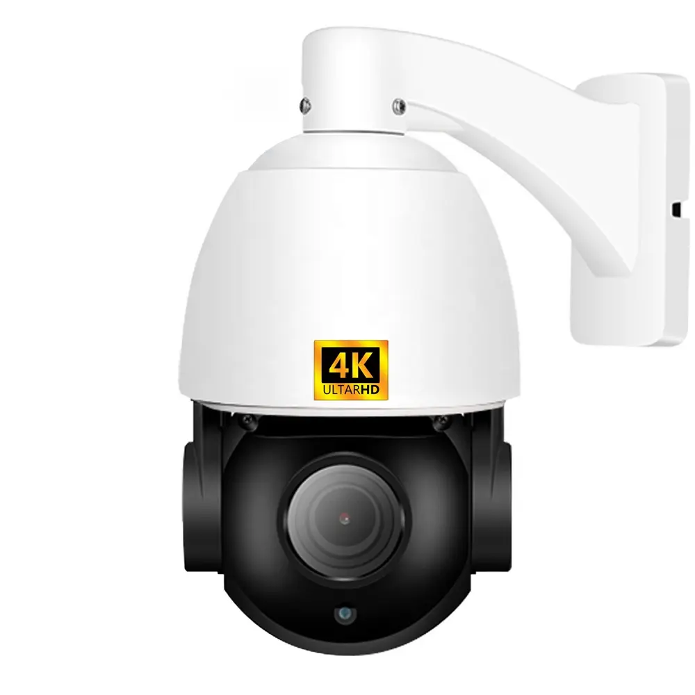 Outdoor HD 4K 5MP IP POE PTZ Dome Camera 8MP 30x Zoom 2 Way Audio IR Security CCTV Surveillance Waterproof IP66