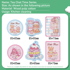 Thân thiện với môi in cellulose Sponge-Nhanh Khô không trầy xước món ăn rửa pad với mô hình tùy chỉnh - Product Image 5