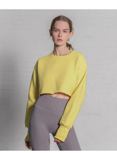 Sudadera con Capucha Corta Informal de Otoño para Mujer, 100% Algodón, con Logotipo Personalizado de Moda - Product Image 4