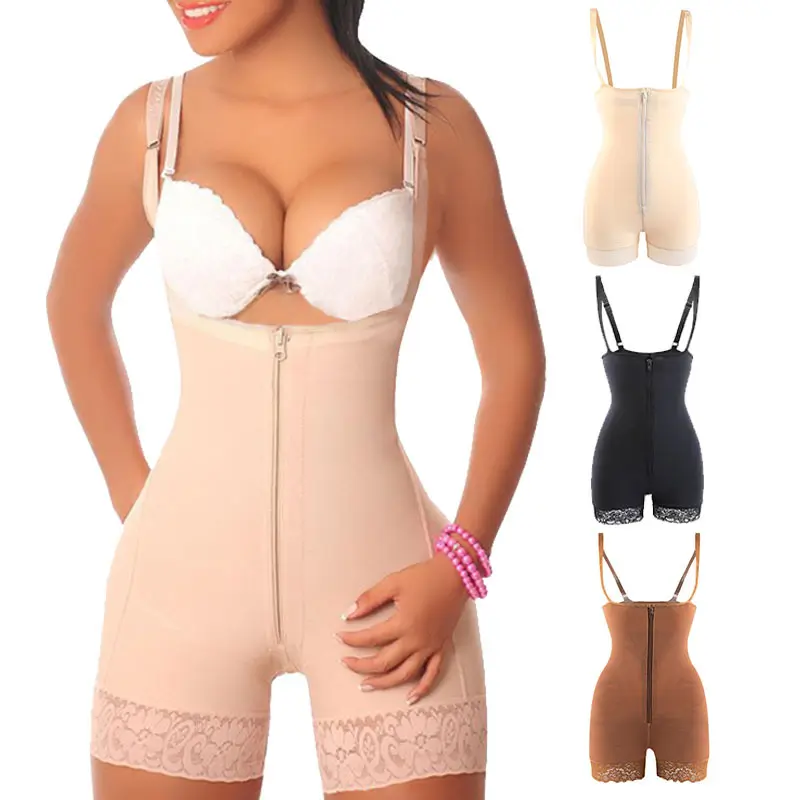 Aoyema özel yeni stil moda artı boyutu S-6XL Bodysuits kadınlar için tulumlar dantel vücut şekillendirme kadınlar Shapewear