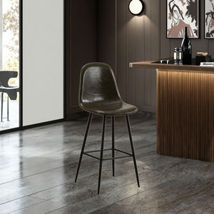 Meubles de salle à manger, tabourets de <span class=keywords><strong>bar</strong></span> en cuir de luxe, style moderne, siège rembourré doux, comptoir de <span class=keywords><strong>bar</strong></span>, chaise de loisirs - Product Image 2