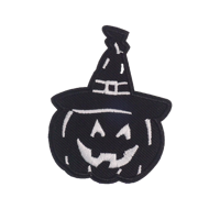 Patch brodé thermocollant personnalisé en gros pour Halloween, motif citrouille, avec paillettes et sequins, pour vêtements